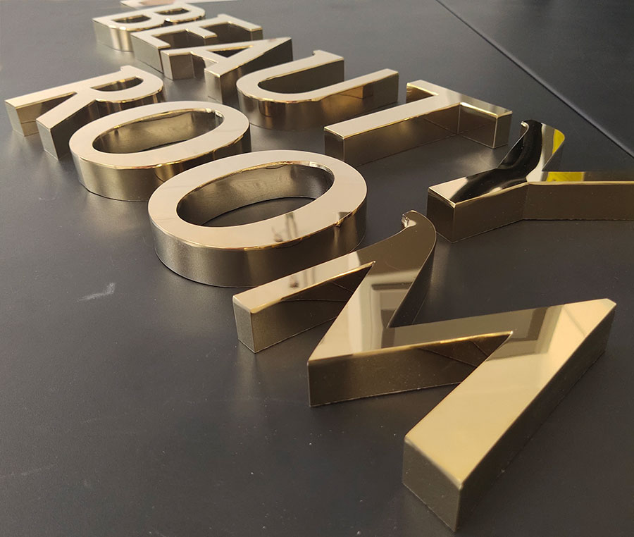 Beauty Metal Letter
