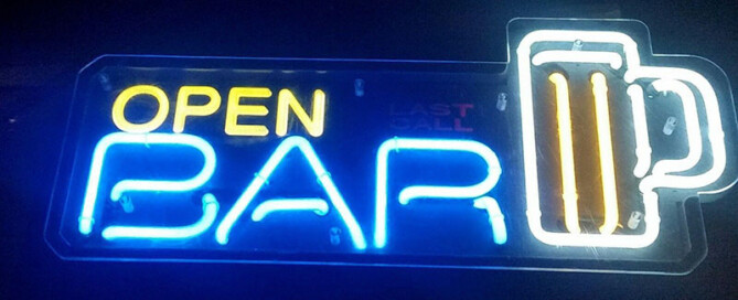Open Bar Neon Sign